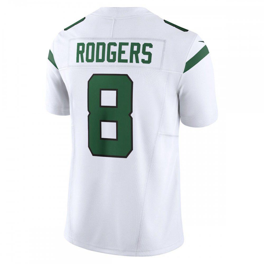 Aaron Rodgers New York Jets Nike Vapor F.U.S.E. Limited Jersey - Spotlight White-GridironStore